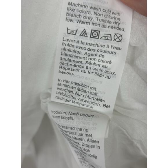 J Crew Always Womens‎ Sleeveless Peplum Top Sz 4 White Minimalist Resort Preppy - Picture 9 of 9